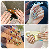 48Pcs 12 Styles Alloy Rhinestone Cabochons MRMJ-TA0001-45A-9