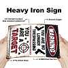 Vintage Metal Tin Sign AJEW-WH0189-316-3