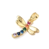 Brass Micro Pave Colorful Cubic Zirconia Pendants CU-CBA5CBE-02G-2
