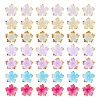 120Pcs 8 Colors Acrylic Bead Caps MACR-TA0002-59-2