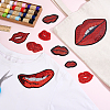 21Pcs 7 Styles Computerized Embroidery Polyester Sew on Patches PATC-PH0001-87-4