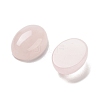 Natural Rose Quartz Cabochons G-G145-01B-38-2