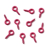 Stoving Varnish 100Pcs Iron Screw Eye Pin Peg Bails FIND-WH0036-29E-1