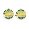 Alloy Enamel Pendants ENAM-T025-01G-09-1