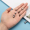 Tarnish Resistant 304 Stainless Steel Cord Ends X-STAS-E020-2-4