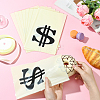 100Pcs OPP Cellophane Black Dollar Sign Packaging Bags ABAG-SP0001-44-4