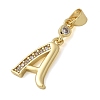 Brass Micro Pave Cubic Zirconia Pendants KK-M319-02G-A-2