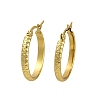 PVD Vacuum Plating 201 Stainless Steel Round Spot Hoop Earrings for Women EJEW-F345-20G-1