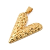 304 Stainless Steel Pendants STAS-C163-04A-G-2