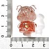 Transparent Resin Little Bear Ornament RESI-S015-01E-3