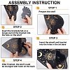 DIY Poplar Wood Display Stand Decorations AJEW-CN0001-63B-6