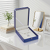 Imitation Leather Pure Color Flip-open Gift Boxes CON-WH0095-238B-03-3
