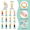 12Pcs 12 Colors Brass Micro Pave Cubic Zirconia Charms FIND-TA0005-61-4