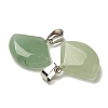 Natural Green Aventurine Pendants G-Z067-05P-06-2