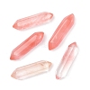 5Pcs Cherry Quartz Glass Healing Stones G-FS0005-83H-1