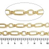 Rack Plating Brass Oval Link Chains CHC-G023-02G-2