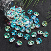 50Pcs Octagon Sew on Glass Rhinestone GLAA-SP0001-83A-01-6