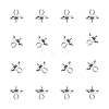 Ion Plating(IP) 304 Stainless Steel Cup Pearl Peg Bails Pin Pendants STAS-UN0009-03S-1