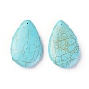 Synthetic Turquoise Big Pendants TURQ-L031-022-2