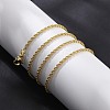 2mm Brass Rope Chain Necklaces for Men Women NJEW-G160-18G-3