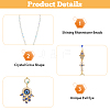 2Pcs Alloy Enamel Pendant Decorations HJEW-FH00008-4