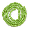 Opaque Solid Color Imitation Jade Glass Beads Strands EGLA-A044-P4mm-D30-2