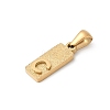 304 Stainless Steel Pendants STAS-Z120-03C-G-2