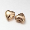 Rack Plating Brass Heart Beads KK-M136-18-RS-1