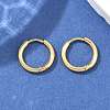 Ion Plating(IP) 304 Stainless Steel Huggie Hoop Earrings EJEW-F111A-14mm-G-4
