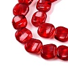 Electroplate Glass Beads Strands EGLA-N012-07N-3