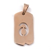 Ion Plating(IP) 304 Stainless Steel Pendants STAS-O127-C06-2