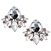 2 Pairs Rhinestone Teardrop Stud Earrings EJEW-LP0001-22B-1