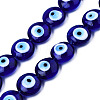 Handmade Evil Eye Lampwork Beads Strands LAMP-N029-009C-1