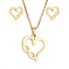 304 Stainless Steel Jewelry Sets SJEW-D094-04G-1