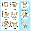 36Pcs 6 Styles UV Plating Alloy Pendants FIND-TA0007-88-4
