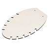 Leaf Shape MDF & Iron Pendant Necklace Jewely Display Stands NDIS-G008-02B-02-3