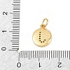Brass Micro Pave Clear Cubic Zirconia Charms CU-CBA56CE-12G-J-3