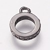 Brass Cubic Zirconia Tube Bails LS-KK-P134-64B-1