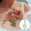 6Pcs Crystal Cage Holder Necklace NJEW-AB00035-6
