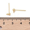 SHEGRACE Brass Round Ball Stud Earring Findings XGR0050G-38G-2