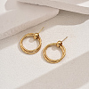 Stylish Stainless Steel Geometric Ring Stud Earrings for Daily Wear OR2437-1-7