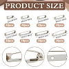 80Pcs 8 Styles Iron Pin Backs DIY-PH0030-67-2