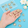 12Pcs Alloy Interlocking Clasps FIND-PH0038-27G-3