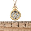 Brass Twelve Constellations Tarot Pendant Necklaces NJEW-Q006-01B-G-3