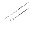 Anti-Tarnish Rhodium Plated 925 Sterling Silver Chain Extenders STER-N016-09P-2