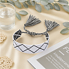3Pcs 3 Colors Handmade Cotton Cord Braided Bracelets for Women BJEW-GO0002-01-4