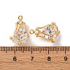 Brass Micro Pave Cubic Zirconia Pendants KK-K382-46G-3