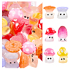 48Pcs 6 Styles Opaque Resin Cabochons RESI-CN0001-02-6