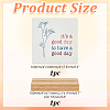1Pc Porcelain It's a Good Day Sign Inspirational Desk Art Decor for Home Office AJEW-AR0004-90-2