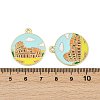 Alloy Enamel Pendants ENAM-V001-02A-G-3